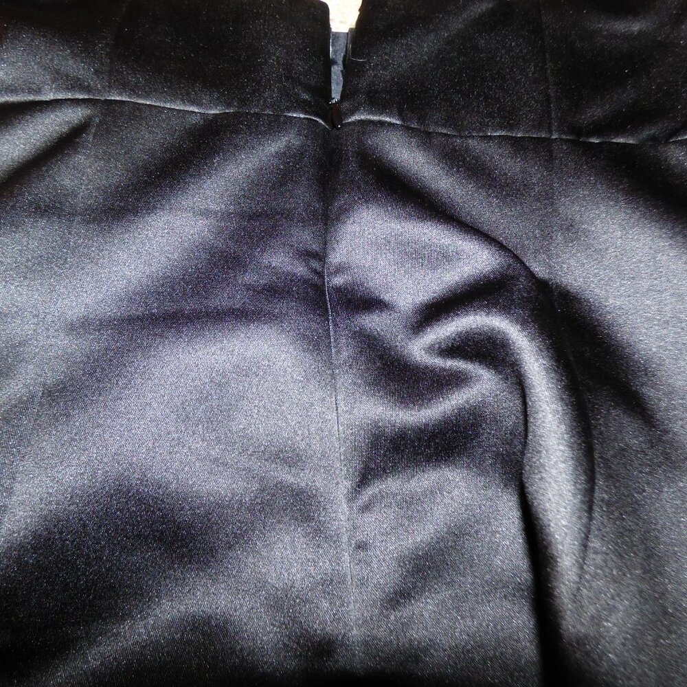 Black Silk-like material dress